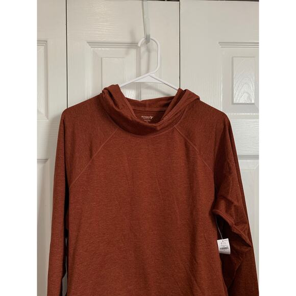 Old Navy NWT CozeCore Burnt Orange Cropped Hoodie XL - Picture 3 of 10
